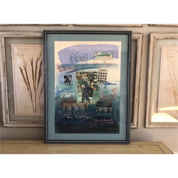 Other - James Hussey GOLF I Lithograph Hand signed Monotype 2004